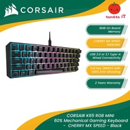 CORSAIR K65 RGB MINI 60% Mechanical Gaming Keyboard  CHERRY MX SPEED