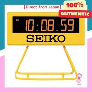 Seiko Clock (Seiko Clock) Alarm Clock Table Clock Digital Sports Timer Design Yellow-Part Black 58x130x47mm SQ818Y 527