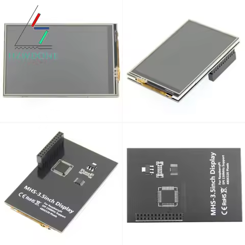 MHS 3.5 Inch Touch Screen 320x480 Resolution TFT LCD Display for Raspberry Pi 3B+, 2B, B+,4B support