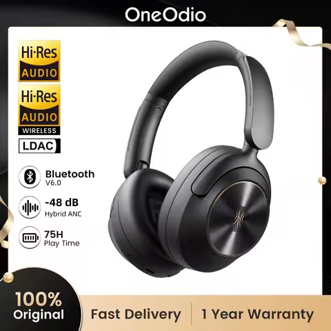 OneOdio Foucs A6 Wireless headphones Bluetooth earphones -48dB Noise Cancelling Hi-Res Dual device c