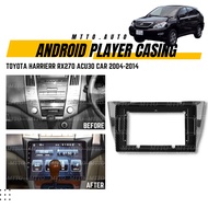 MTTO Toyota Harrier RX270 ACU30 2004-2014 Interior 10 inch Carbon Fiber Android Player Casing Access