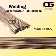 45cm Rod Electrode copper for welding copper braze /  Refrigerator Aircond Copper Welding Soldering 