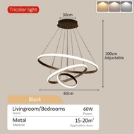 Lampu Gantung LED Minimalis Cincin Tunggal Lampu Hias Ruang Tamu Mewah Lampu Langit-langit Lingkaran