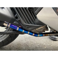 (Ptitanium) Full combo of Lead 4Val Zin titanium exhaust - Full Combo Pipe For Original Exhuast Lead