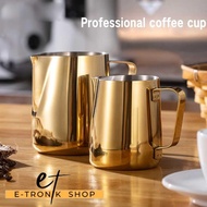 ETRONIK Cafetera Stainless Steel 350ml Espresso Latte Art Milk Jug Glass - AA0052