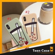 Cute milk tea iPhone case for iPhone 6 6s 6P 6sP 7P 8P X XS