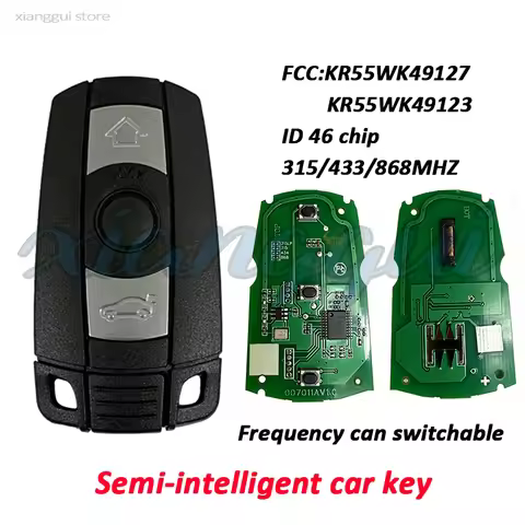 For BMW CAS3 1/3/5/6/7 Series E61 E90 X5 X6 E82 E91 E92 E60 E70 E71 E87 E88 E89 Z4 433/315/868mhz ID