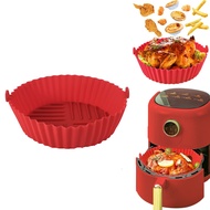 Oven Round Liner AirFryer Basket Non Stick Pizza Mat Grill Pan Round Tray AirFryer Pot Reusable Tray Silicone Tray