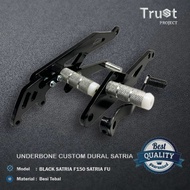 Footstep Underbone Costum Suzuki Satria F FU FI 150 Durallium Fullset Baut & Jalu Teflon