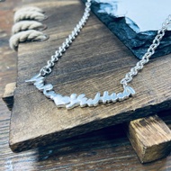 純銀 英文名字 項鍊  客製化姓名  粗鍊 S413