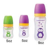 Tupperware Feeding Bottle / Milk Bottle / Twinkle Baby Bottle with Teat 5oz / 9oz / Frog / Penguin / Botol Susu - 1pc Choose Color/Size