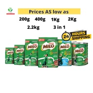 Wholesales Nestle Milo Active-Go Softpack Chocolate Malt Minuman Coklat Bekhasiat / 400g / 1kg / 1.5