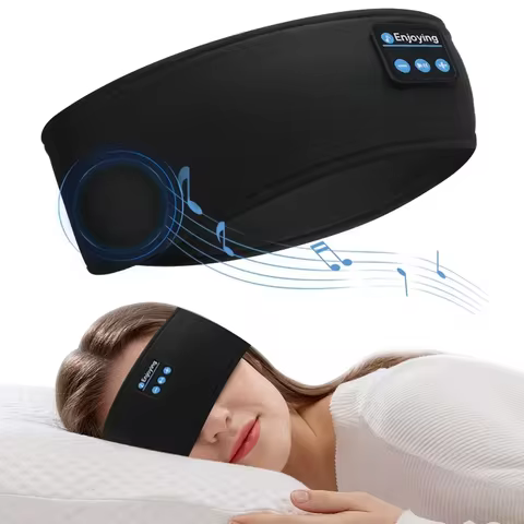 Bluetooth Earphones Sports Sleeping Headband Elastic Wireless Headphones Music Eye Mask Wireless Blu
