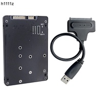 M.2 SATA SSD / mSATA SSD to SATA3.0 External Hard Disk Box + SATA to USB3.0 Cable M2 NGFF B Key to S