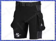 潛水專賣◎ Scubapro Hybrid Cargo Shorts 1mm 口袋短褲-男