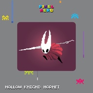 Pixel Hollow Knight: Hornet Rubber Mouse Pad