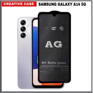 AG MATTE TEMPERED GLASS SAMSUNG GALAXY A14 5G ANTI OIL - SAMSUNG A14 5G, Black