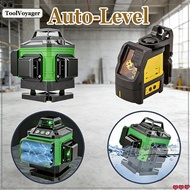 2/12 Line Green Beam Laser Level High-precision Strong Light Auto-Level Multipurpose Laser Tool
