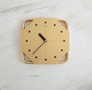 Bauhaus風格 Seiko 鐵管 全金屬 金色石英古董時鐘