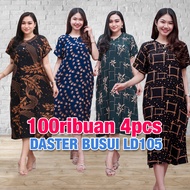 UNGU 100 Thousand Get 4pcs - Purple Batik Kencana Negligee - LD 105 Tiedye Negligee, Contemporary Motif Batik Women's Top