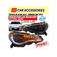 COPLUS TOYOTA 86 GT86 2012 / SUBARU BRZ 2013 PROJECTOR LED HEADLAMP WITH SIGNAL RUNNING