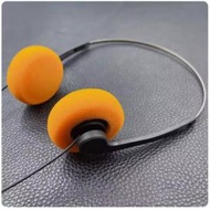 頭戴式耳機【鋼弓黑【橙色海綿】圓孔3.5mm】 #Z090040094