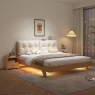 {SG Sales}HDB Bed Frame Bedframe Wooden Bed Queen King Bed Solid Wood Bed Double Bed Rental Room Single Double Bed