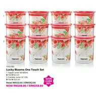 Tupperware Lucky bloom one touch set