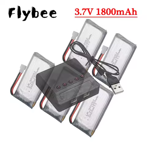 with charger Lipo 3.7v 1800mAh RC Drone Battery for KY601S SYMA X5 X5S X5C X5SC X5SH X5SW X5UW X5HW 