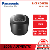 Panasonic SR-HL151 1.5L Low Sugar Induction Heater (IH) Smart Rice Cooker | SR-HL151KSK (Slow Cooker