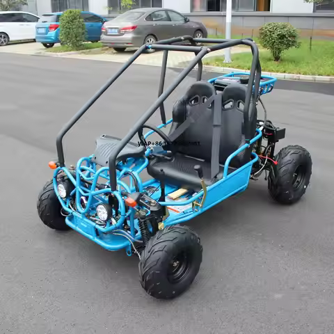 Kids Go Carts Gas Powered Go Kart 110CC 4stroke 2 Seater Go Cart