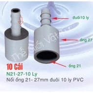 10 pieces 21 -27 pipe connection 8mm - 10mm PVC - Lam Anh