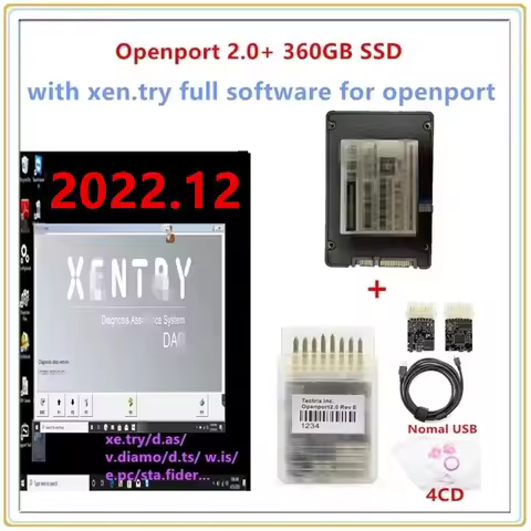 2022.12 xentry software Tactrix Openport 2.0 USB with new xentry software for Benz Diagnosis and pro
