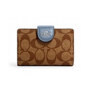 กระเป๋าสตางค์ COACH C0082 MEDIUM CORNER ZIP WALLET IN S