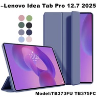 for Lenovo Ideatab Idea Tab Pro Case 12.7 2025 TB375FC Folding Stand Soft TPU Back Tablet for Lenovo