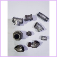 ▘ ˍ 1 1/4 1 1/ 2" 2" GI elbow, GI tee, GI Street Elbow, GI Elbow 45, GI coupling, GI cap, GI plug L