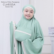 kids mukena anak rayon polos bahan adem untuk anak 7-12 tahun grosir - greentea