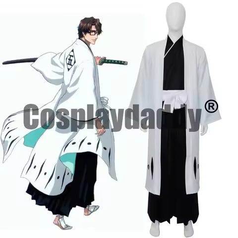 BLEACH Soul Society arc Captain of the 5th Division Sosuke Aizen Cosplay Costume 5th Division Shinig
