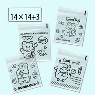 YUEW Plastic Coockies OPP GOODLUCK 14x14cm 14 cm x 14 cm + 3 cm Contents 100pcs Souvenir Candy Wrapp