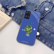 Midnight Blue Tempered Glass Case Realme C21Y,Realme C25,Realme C25 S,Realme C35 Premium Glass Case