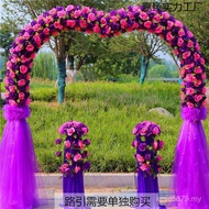 Art Arch Wedding Door Silk Flower Wedding Iron Arch Flower Arch Ceremony Happy Celebration Silk Flow