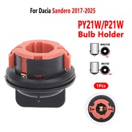 For Dacia Sandero 2012-2025 Turn Signal Light Socket PY21W P21W Bulb Holder 1Pcs
