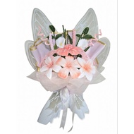 Bunga kawat bulu, buoquet kawat bulu, fuzzy wire buoquet , fuzzy wire flower buoquet, bunga kawat bu