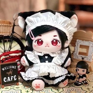 Cotton Doll Baby Clothes 15cm/20cm Maid Clothes Cafe Uniform Doll Doll Lena Bear Clothes