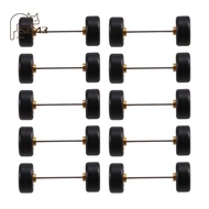 Premium 5Pair 11mm CE28  LMR  Wheels and Tires Kit for 1:64  Diecast Car Models