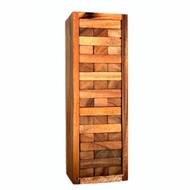 Wood Toy ของเล่นไม้  Number Block (Size L) Wooden JenGa   (54 Pcs) เกมไม้ ของเล่นเสริมพัฒนาการ เกมสำ