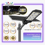 K2 VIVIDWAYS SOLAR STREET LIGHT 600W T2 SUPER BRIGHT 6000K DAY LIGHT LAMPU SOLAR LED