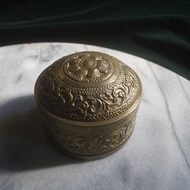 【老時光 OLD-TIME】早期斯里蘭卡銅雕珠寶盒