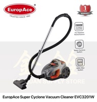 EuropAce [2000W] Super Cyclone Vacuum Cleaner EVC 3201W  EVC3201W [One Year Warranty]