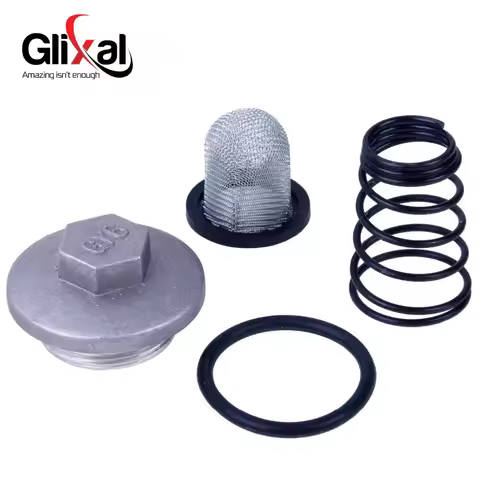 Glixal GY6 49cc 50cc 125cc 150cc Oil Filter Drain Plug Set for 139QMB 152QMI 157QMJ Chinese Scooter